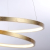 Design hanglamp goud 55 cm incl. Led dimbaar - rowan