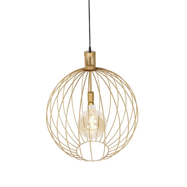 Design hanglamp goud 60 cm - wire dos