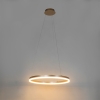 Design hanglamp goud 60 cm incl. Led 3-staps dimbaar - anello