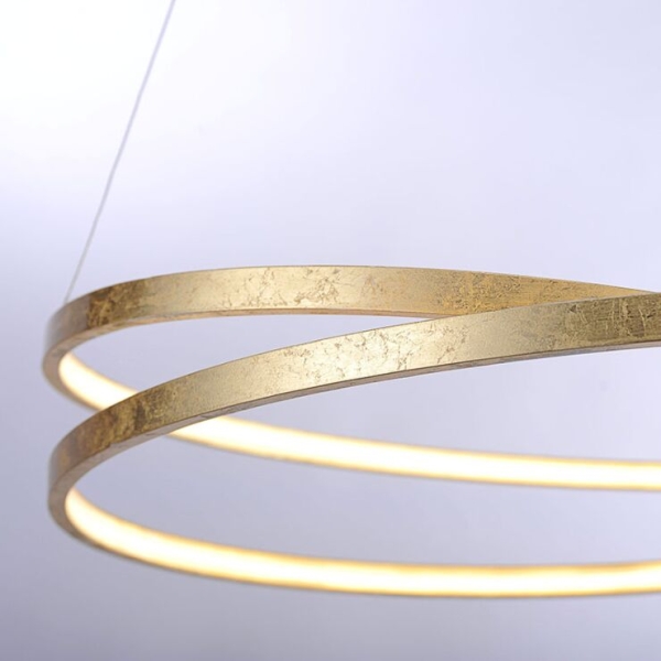 Design hanglamp goud 72 cm incl. Led dimbaar - rowan