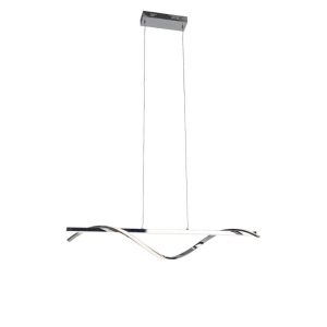 Design hanglamp staal incl. LED 3-staps dimbaar - Sander