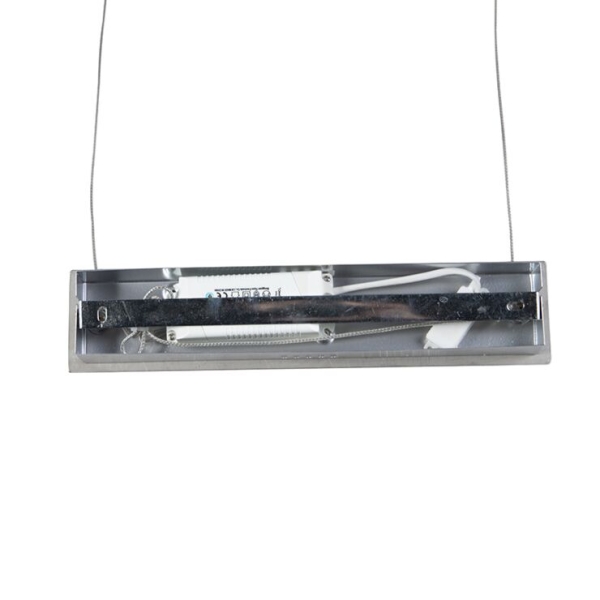 Design hanglamp staal met touch-dimmer incl. Led - platina