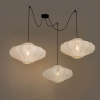 Design hanglamp wit 50 cm 3-lichts - plu