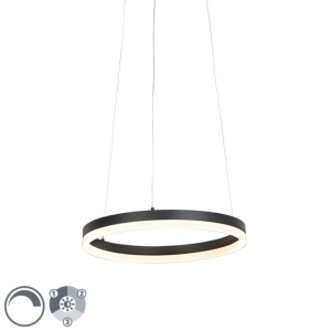 Design hanglamp zwart 40 cm incl. LED 3-staps dimbaar - Anello