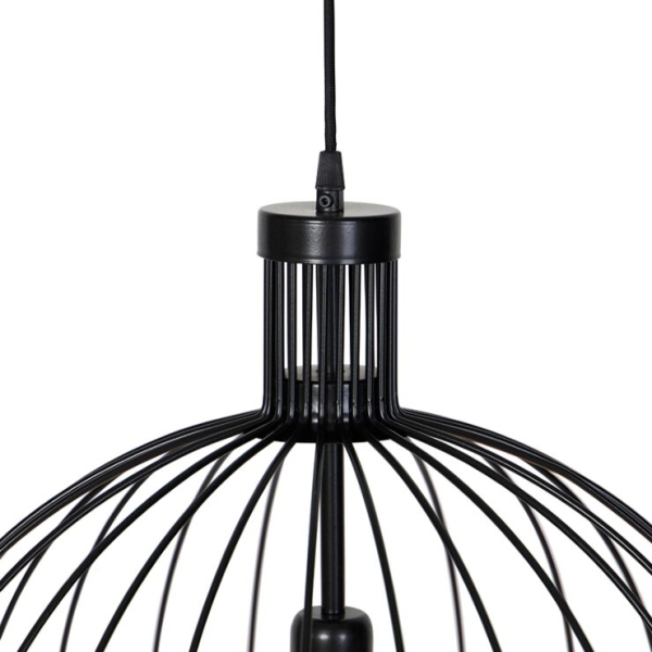 Design hanglamp zwart 50 cm - wire dos