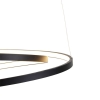 Design hanglamp zwart 55cm incl. Led dimbaar - rowan