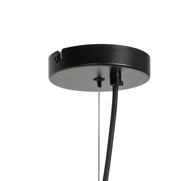 Design hanglamp zwart met goud 18-lichts - juul