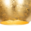 Design hanglamp zwart met goud glas - bert