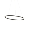 Design hanglamp zwart ovaal incl. Led 3-staps dimbaar - ovallo