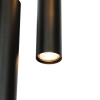 Design hanglamp zwart rond 7-lichts - tuba