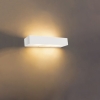 Design langwerpige wandlamp wit 35 cm - houx
