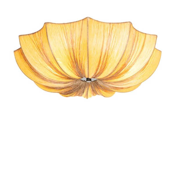 Design plafondlamp beige 52 cm 3-lichts - plu