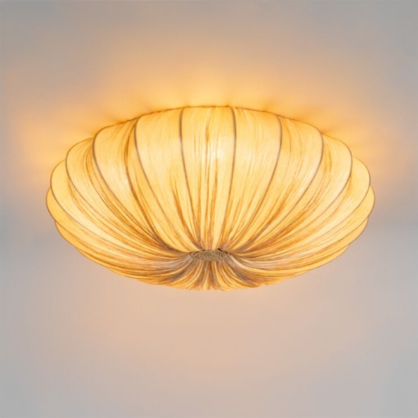 Design plafondlamp beige 60 cm 5-lichts - plu