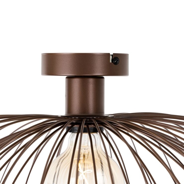 Design plafondlamp brons 45 cm - pua