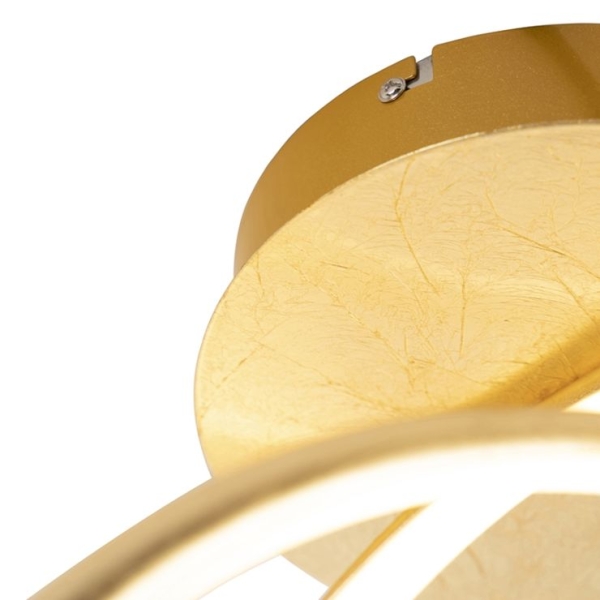 Design plafondlamp gold incl. Led - viola
