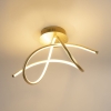 Design plafondlamp gold incl. Led - viola