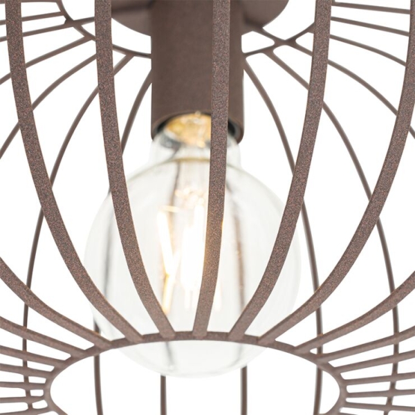 Design plafondlamp roestbruin 39 cm - johanna