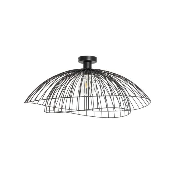 Design plafondlamp zwart 66 cm pua 14
