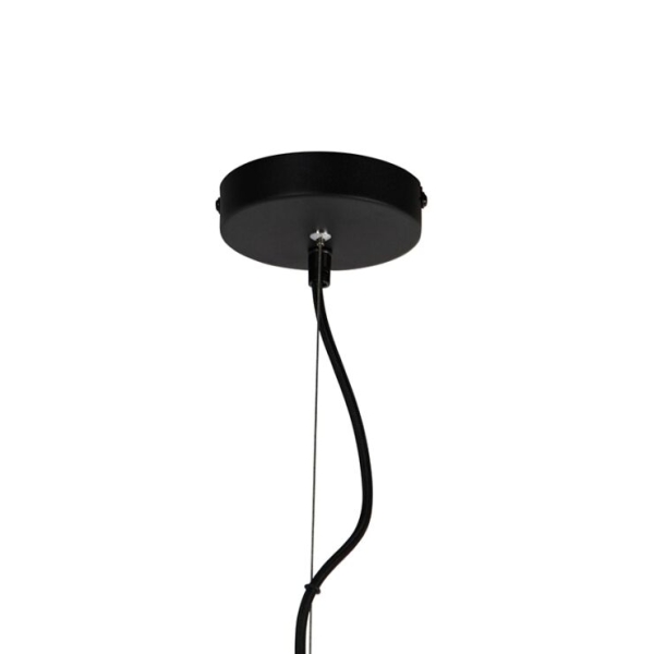 Design ronde hanglamp zwart 50 cm - dos