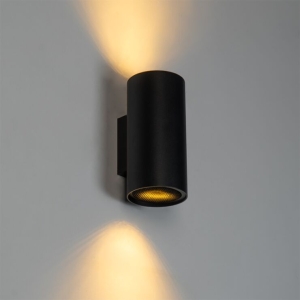 Design ronde wandlamp zwart - Sab Honey