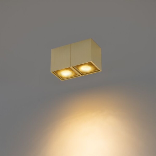 Design spot goud 2-lichts - qubo honey