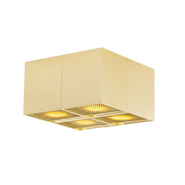 Design spot goud 4-lichts - qubo honey