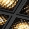 Design spot zwart 4-lichts - qubo honey