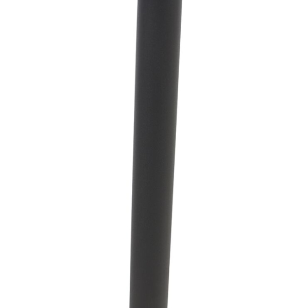 Design staande buitenlamp zwart 100 cm ip44 - schiedam