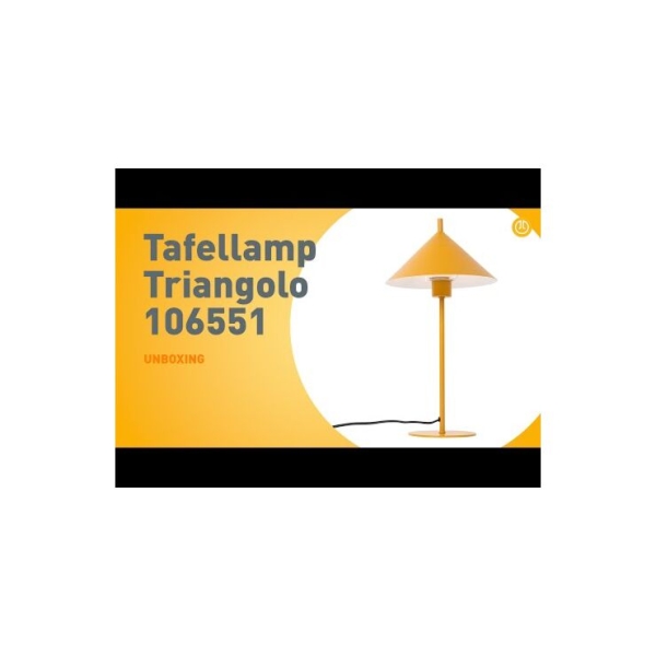 Design tafellamp geel - triangolo