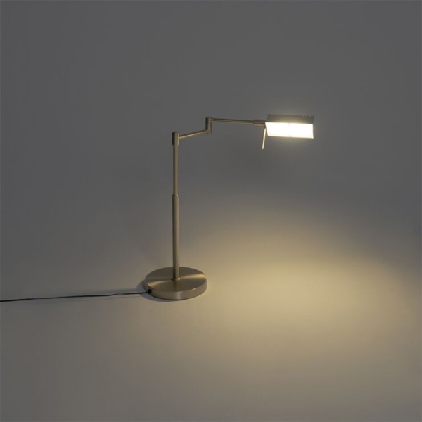 Design tafellamp goud incl. Led met touch dimmer - notia
