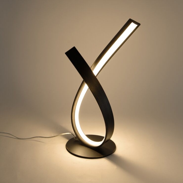 Design tafellamp roestbruin incl. Led en dimmer belinda 14