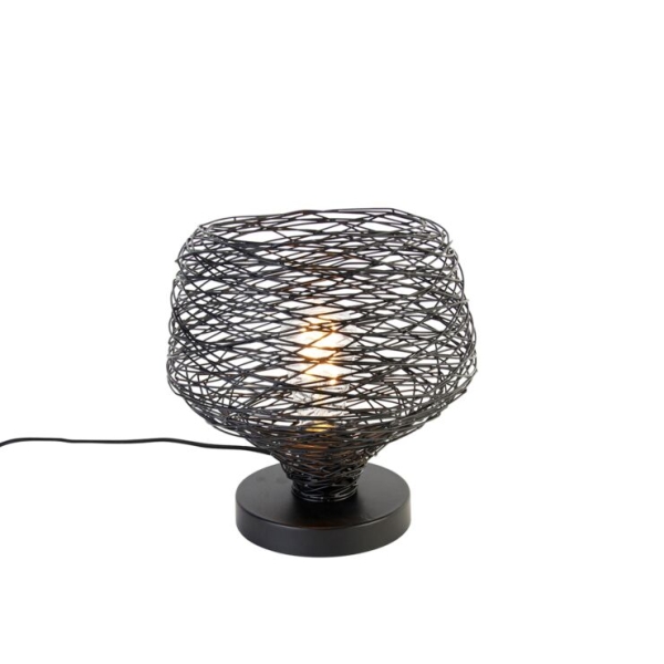 Design tafellamp zwart 26 cm - sarella