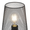 Design tafellamp zwart met hout - bosk