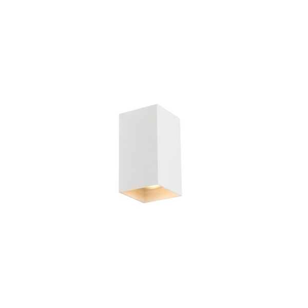 Design vierkante wandlamp wit - sabbir