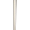 Design vloerlamp staal met zwart-wit kap 47 cm - simplo