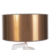 Design vloerlamp wit met kap koper 50 cm - puros