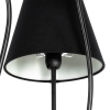 Design vloerlamp zwart met stoffen kappen 5-lichts - melis