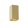 Design wandlamp goud vierkant 2-lichts - sab honey