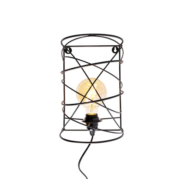 Design wandlamp zwart - spira