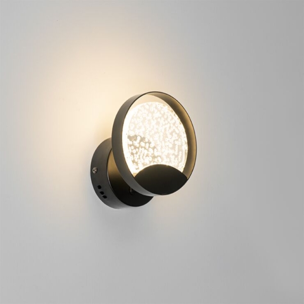 Design wandlamp zwart incl. Led - patrick