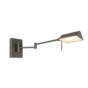 Design wandlamp zwart incl. LED dimbaar - Notia