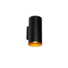 Design wandlamp zwart met goud - sab
