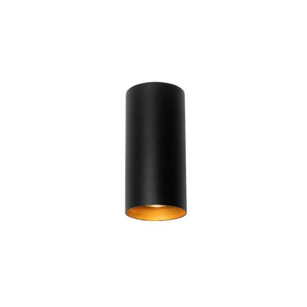 Design wandlamp zwart met goud - sab