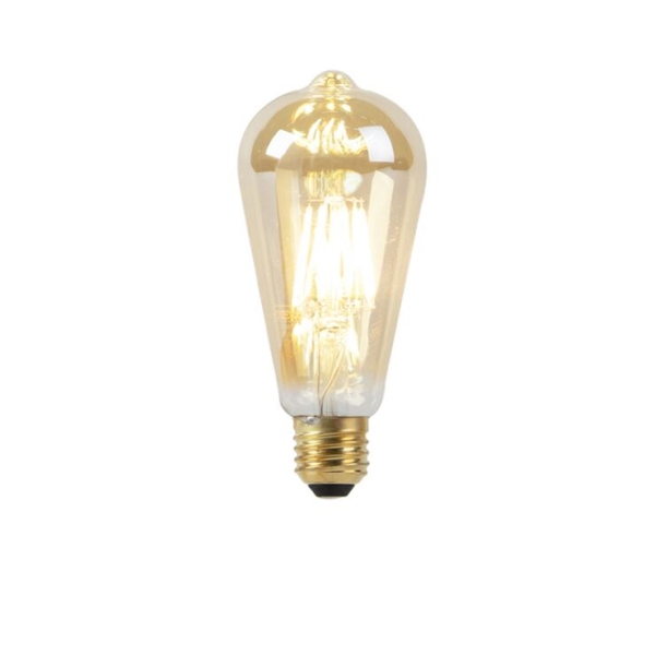E27 led lamp st64 dim to warm goud 8w 806 lm 2000-2700k