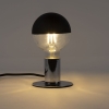 E27 dimbare led filamentlamp kopspiegel g95 zwart 550lm 2700k