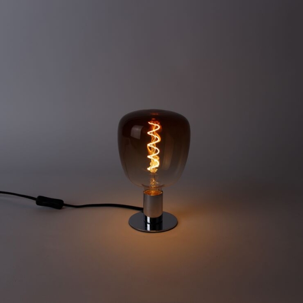E27 dimbare led lamp deco 5w 130 lm 1800k 14 cm