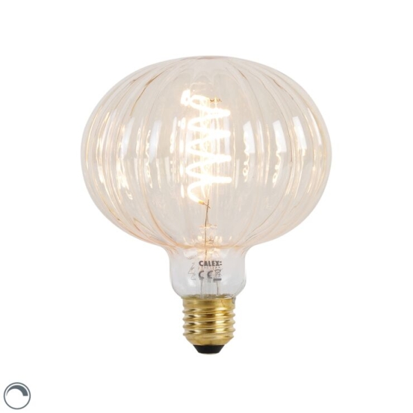 E27 dimbare led lamp g125 amber 4w 200 lm 2000k