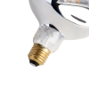 E27 dimbare led lamp g125 zilver 4w 75 lm 1800k