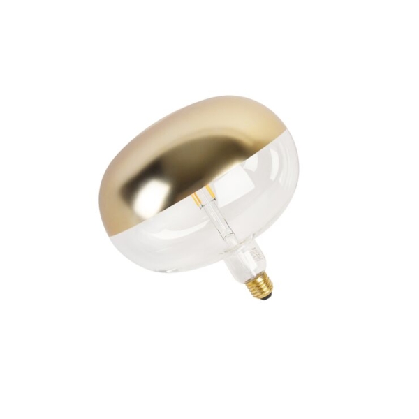 E27 dimbare led lamp kopspiegel goud 6w 360 lm 1800k