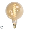 E27 dimbare led lamp spiraal filament g200 3w 200 lm 2100k